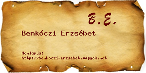 Benkóczi Erzsébet névjegykártya
